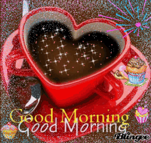 Good Morning Heart GIF - Good Morning Heart Coffee GIFs