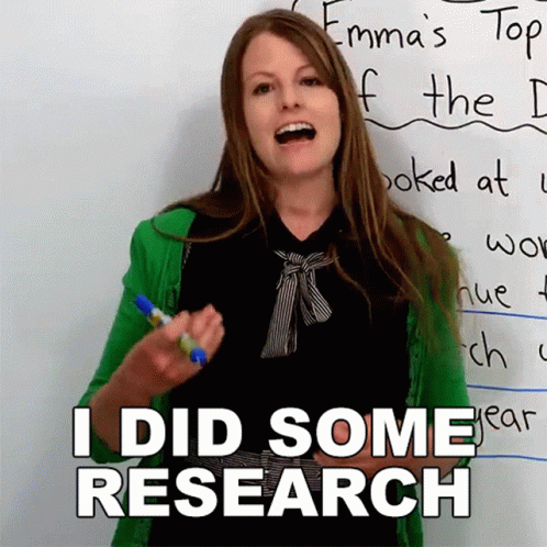 Gif "I Did Some Research"