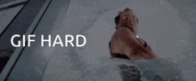 a man in a bathtub with the words " gif hard welcome to the party pal " below him