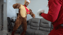 Rdcworld Donkey Kong Vs Knuckles Boxing GIF - Rdcworld Donkey Kong Vs Knuckles Boxing Angry Chest Bump GIFs