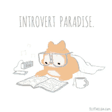 Introvert Introvert Paradise GIF - Introvert Introvert Paradise Reading GIFs