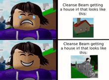 cleanse beam getting a house rl that looks like this