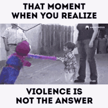 pi%C3%B1ata hug violence is not the answer funny