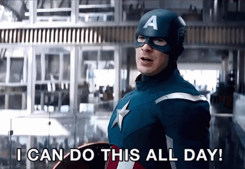 Captain America I Can Do This All Day GIF - Captain America ...