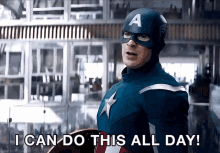 Captain America I Can Do This All Day GIF - Captain America I Can Do This All Day Avengers GIFs