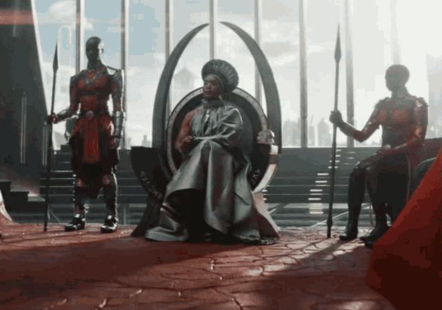 ツ)_/¯ — Assorted Wakanda Forever reaction gifs of Angela