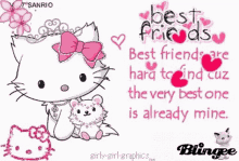 Bffs Forever Best Friends GIF - Bffs Forever Best Friends Hello Kitty GIFs
