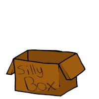 a drawing of a cat in a box that says wah