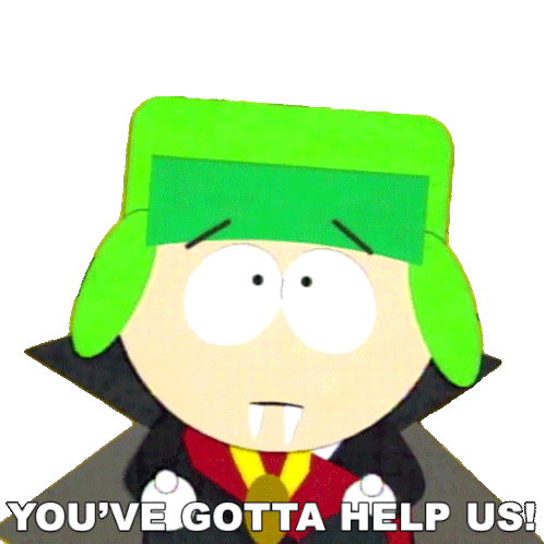 Youve Gotta Help Us Kyle Broflovski Sticker - Youve Gotta Help Us Kyle Broflovski South Park Stickers