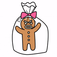 cookie ginger cute angry outrage