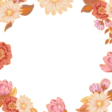 a mother 's day card with flowers and butterflies