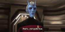 Thats Not Quite True Commander Tysess GIF - Thats Not Quite True Commander Tysess Star Trek Prodigy GIFs
