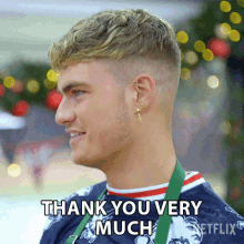 Thank You Very Much Jamie Finn GIF - Thank You Very Much Jamie Finn The Great British Baking Show Holidays GIFs