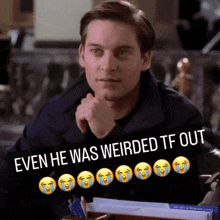 Peter Parker Even He Was Weirded Tf Out GIF - Peter Parker Even He Was Weirded Tf Out Tobey Maguire GIFs