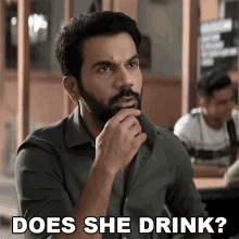 Does She Drink Vikram GIF - Does She Drink Vikram Rajkummar Rao GIFs