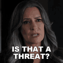Is That A Threat Emily Prentiss GIF - Is That A Threat Emily Prentiss Paget Brewster GIFs