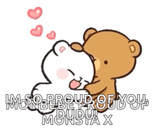 Milk And Mocha Cuddling GIF - Milk And Mocha Cuddling Hug GIFs