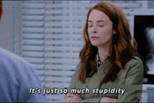 Greys Anatomy Its Just So Much Stupidity GIF - Greys Anatomy Its Just So Much Stupidity Megan Hunt GIFs