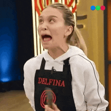 Gritando Delfina GIF - Gritando Delfina Masterchef Argentina GIFs