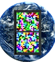 Earth Spinning Sticker - Earth Spinning Glitch Stickers