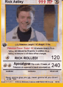 rick roll Animated Gif Maker - Piñata Farms - The best meme generator and  meme maker for video & image memes