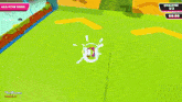 a gummy bear in a video game with the blums on the bottom left