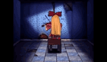 Courage Jumpscare GIF - Courage Jumpscare Violin Girl From Courage GIFs