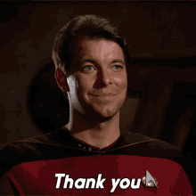 Thank You William T Riker GIF - Thank You William T Riker Star Trek GIFs