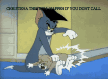 Tom And Jerry Slap GIF