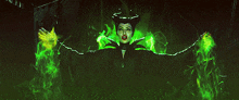 Maleficent Curse GIF - Maleficent Curse Green GIFs