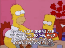 Simpsons I Wish To Subscribe To Your Newsletter GIF