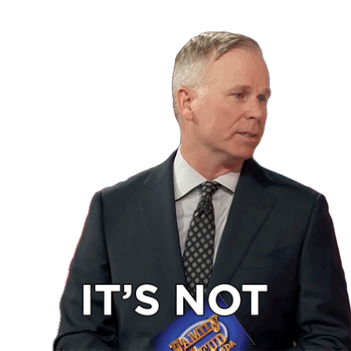 Its Not Gerry Dee Sticker - Its Not Gerry Dee Family Feud Canada Stickers
