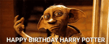Happy Birthday Dobby GIF - Happy Birthday Dobby Harry Potter GIFs