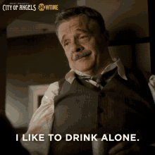 I Like To Drink Alone Nathan Lane GIF - I Like To Drink Alone Nathan Lane Lewis Michener GIFs