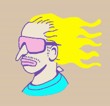 chill 80s suzytolen cool guy sunglasses