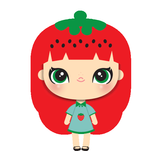 Strawberry Style Hi Sticker - Strawberry Style Hi Hola Stickers
