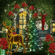 Boldog Karácsonyt Reindeer GIF