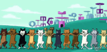 Dancing Cats - Futurama GIF - Futurama Cat Planet Cats GIFs