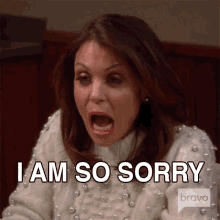 I Am So Sorry Real Housewives Of New York GIF - I Am So Sorry Real Housewives Of New York Sorry GIFs