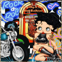 Betty Boop Rock And Roll GIF - Betty Boop Rock And Roll Jukebox GIFs
