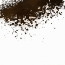a black and white image of a pile of dirt on a white background .