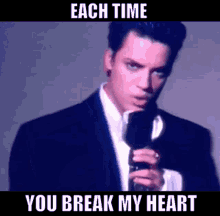 Nick Kamen Each Time You Break My Heart GIF