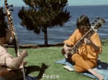 George Harrison Peace GIF - George Harrison Peace Sitar GIFs