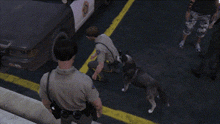 a police officer has a patch on his shoulder that says ' sheriff 's office '