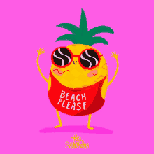 beach pineapple beach please