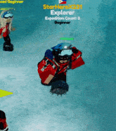 a screenshot of a video game with explorer expedition count 0 beginner