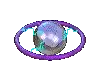 a purple circle with a sphere inside of it