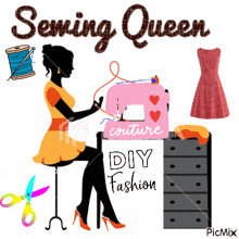 Sewing Queen GIF - Sewing Queen Sewing GIFs