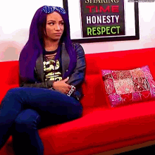 Listening Sasha Banks GIF - Listening Sasha Banks Disgusted GIFs