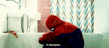 Spider Man Crying GIF - Spider Man Crying Shower GIFs